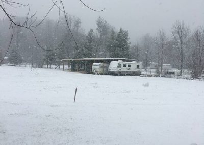 winter at corn creek campground