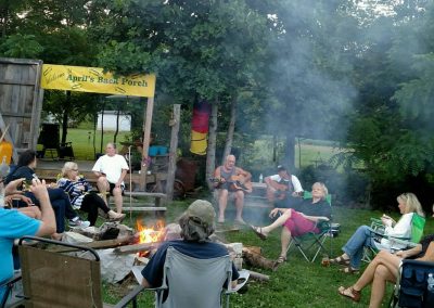 listening to guitar at corn creek campground